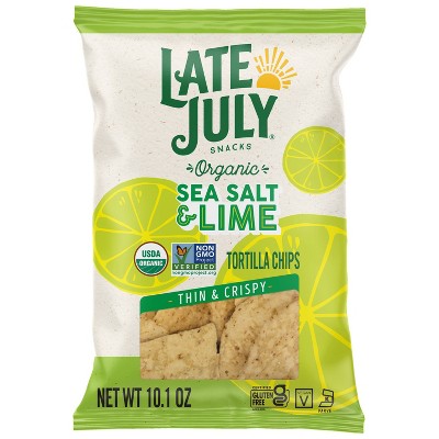 LATE JULY SEA SALT & LIME 10.1 OZ
