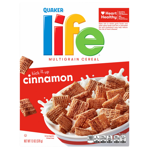 QUAKER LIFE CINNAMON MULTIGRAIN CEREAL