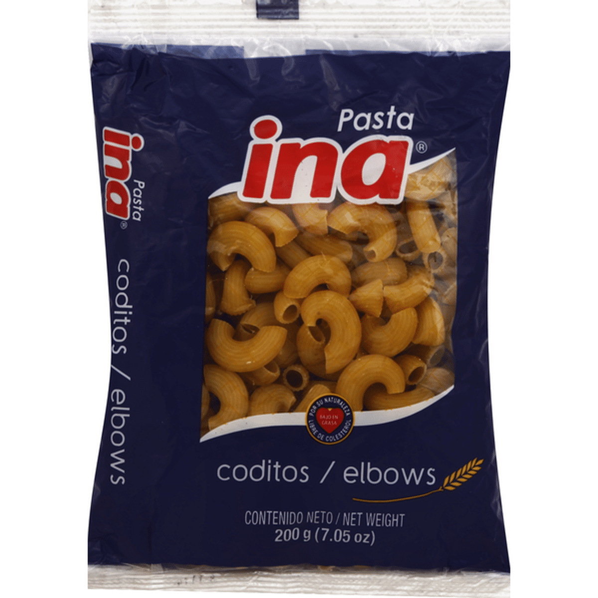 INA PASTA MEDIUM ELBOW 7.5 OZ