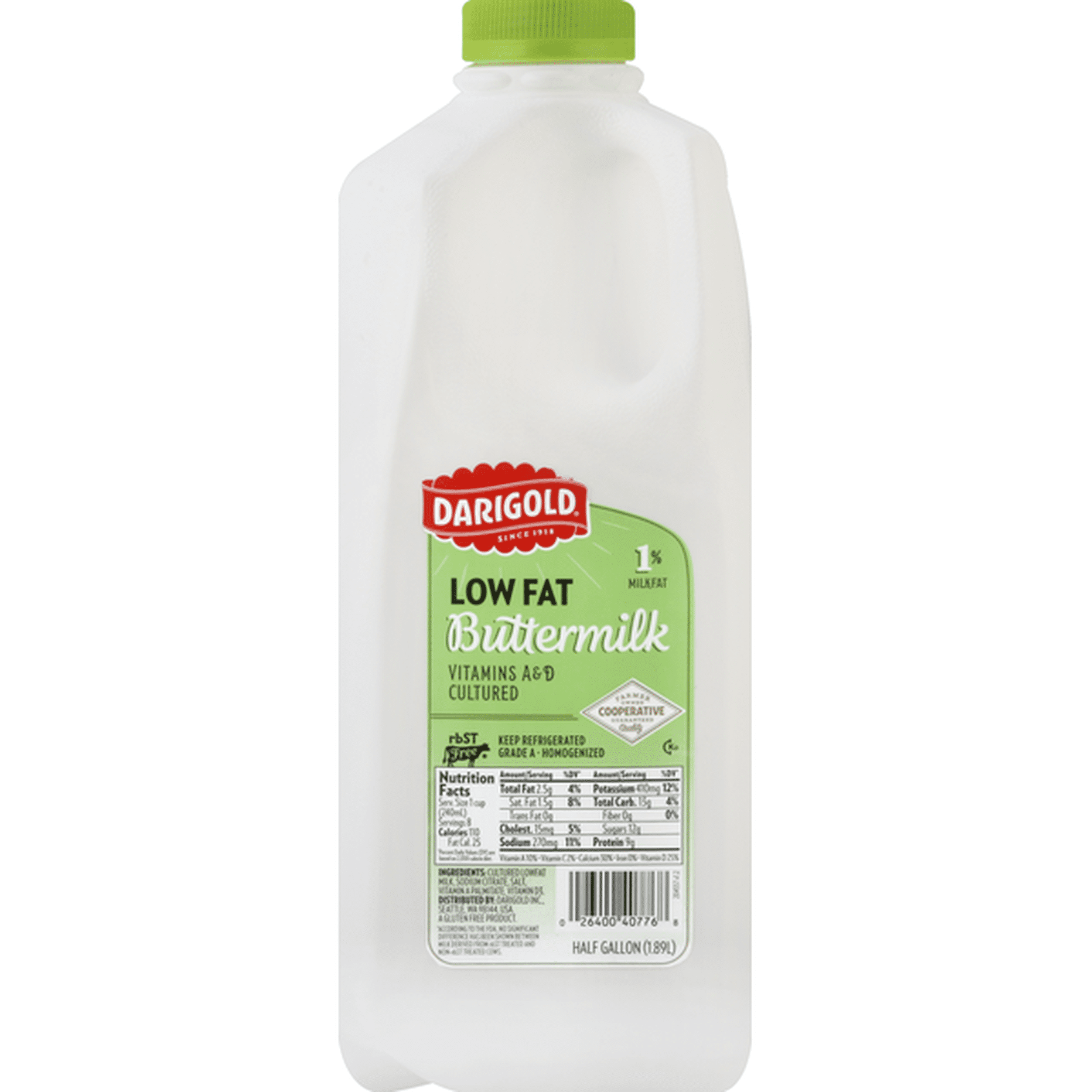 DARIGOLD BUTTERMIK HALF GALLON