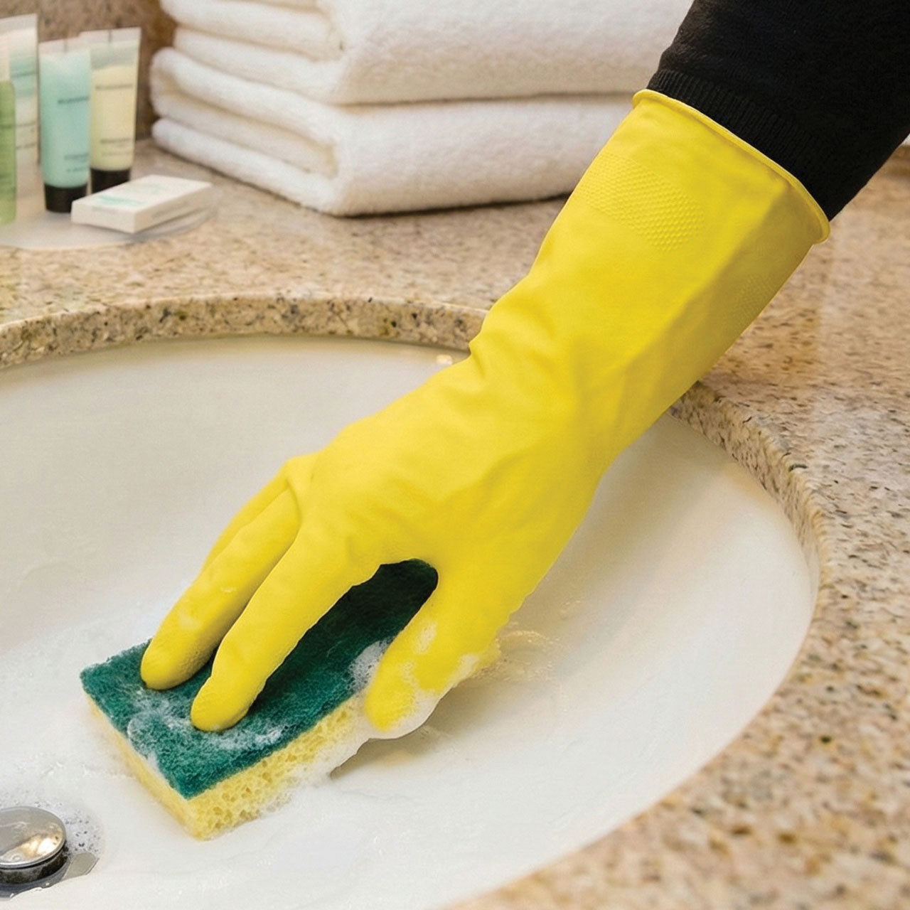 FAMILY MAID FULLY LINED LATEX GLOVES 1C