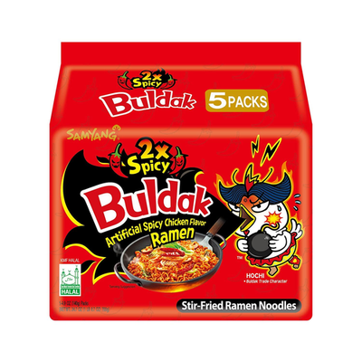 BULDAK STIR FRIED RAMEN 2X SPICY 4.94OZ