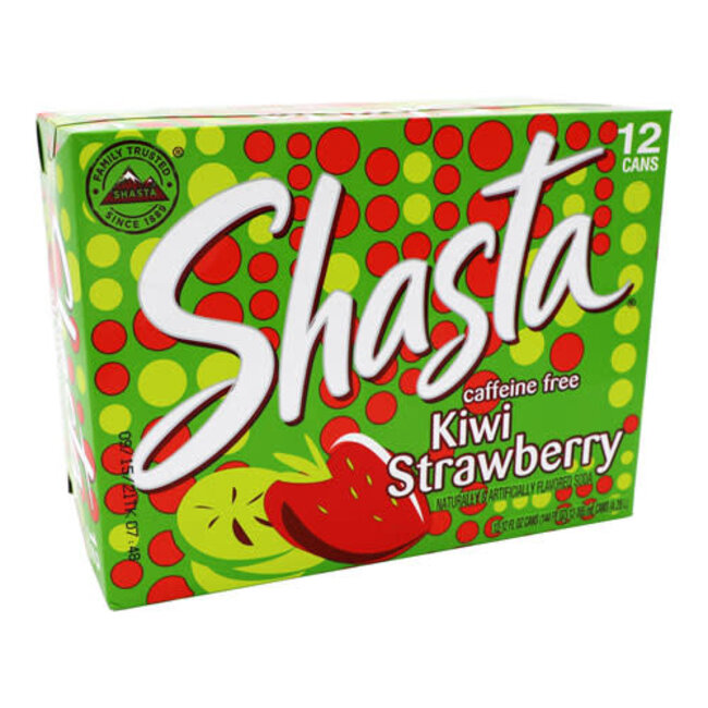SHASTA SODA KIWI STRAWBERRY 12 C