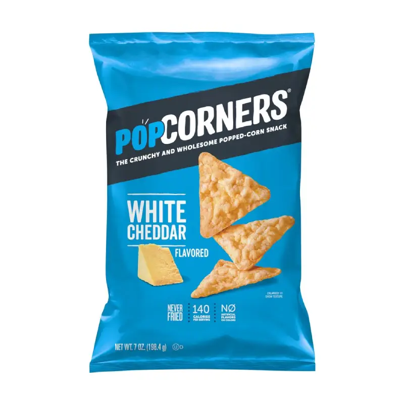 POPCORNERS WHITE CHEDDAR