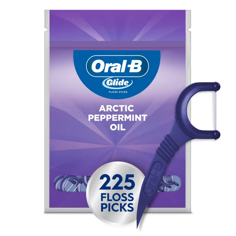 GLIDE 3D WHITE FLOSS PICKS ARCTIC PEPPERMINT OIL