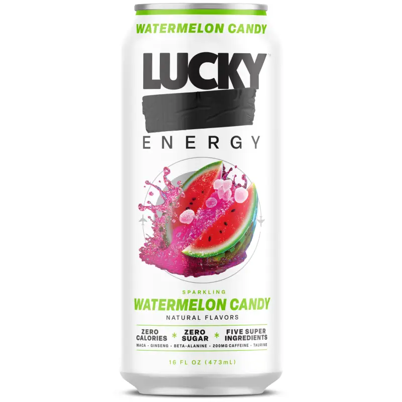 LUCKY WATERMELON CANDY ENERGY DRINK 16 OZ