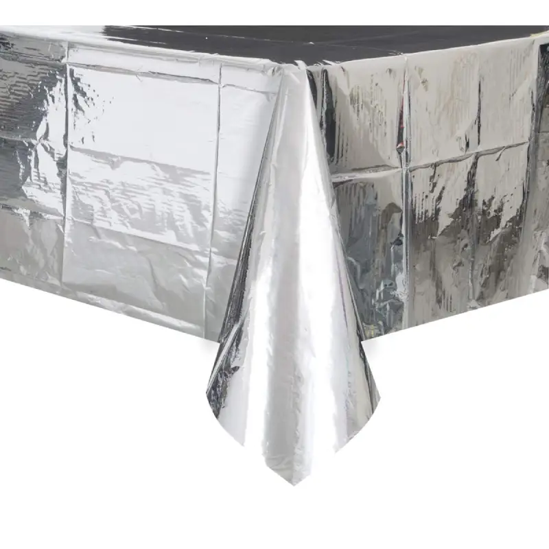 FAMILY MAID FOIL TABLECLOTH 54IN