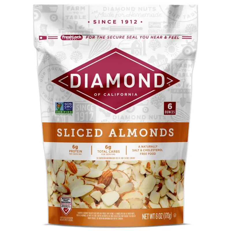 DIAMNOND SLICED ALMONDS 6 OZ