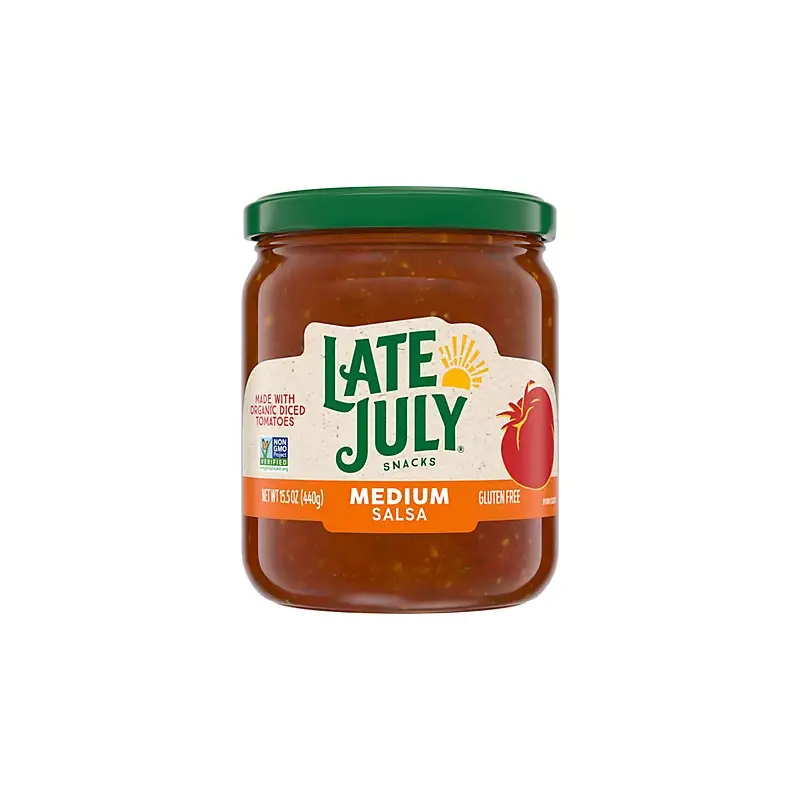 LATE JULY MEDIUM SALSA 15.5 OZ