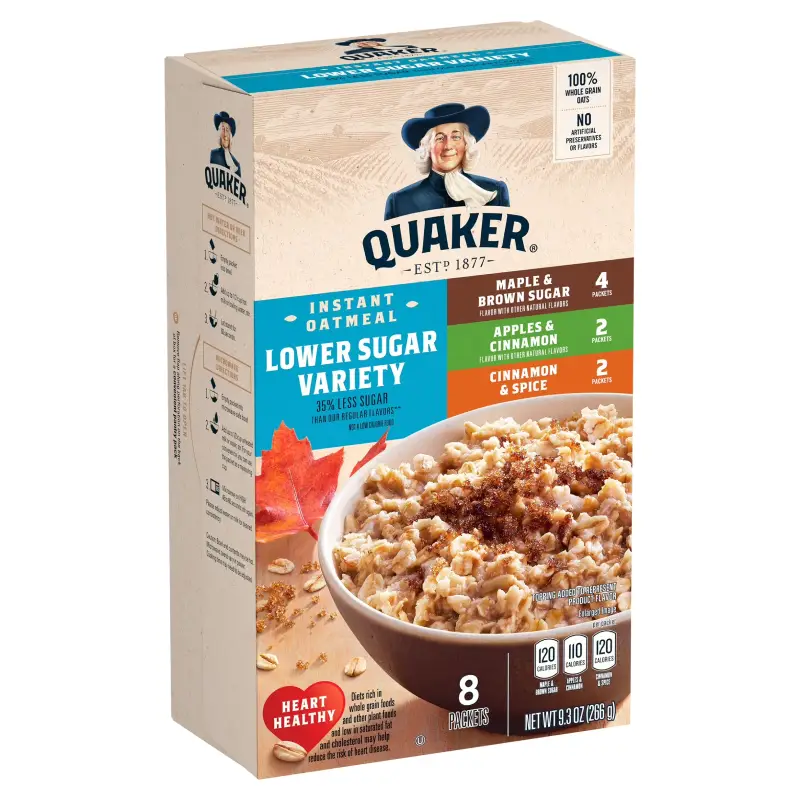 QUAKER INSTANT OATMEAL VARIETY 9.3 OZ