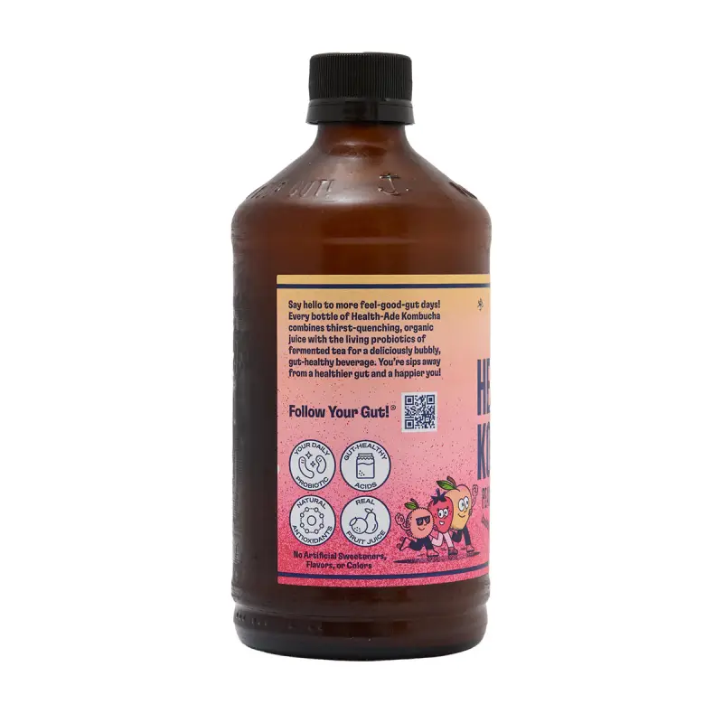 HEALTH ADE KOMBUCHA PEACH STRAWBERRRY LYCHEE 16 OZ