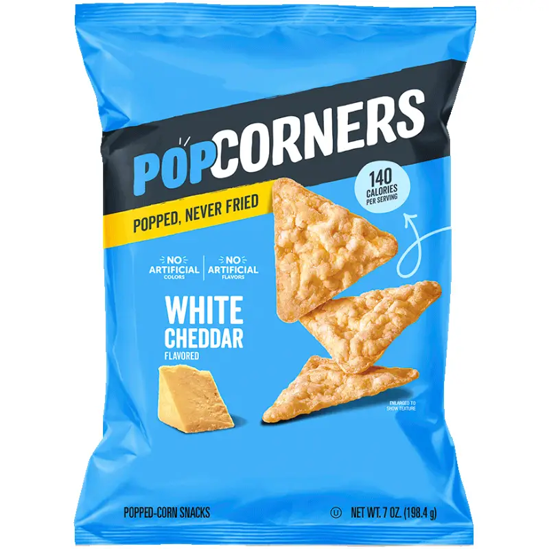 POPCORNERS WHITE CHEDDAR