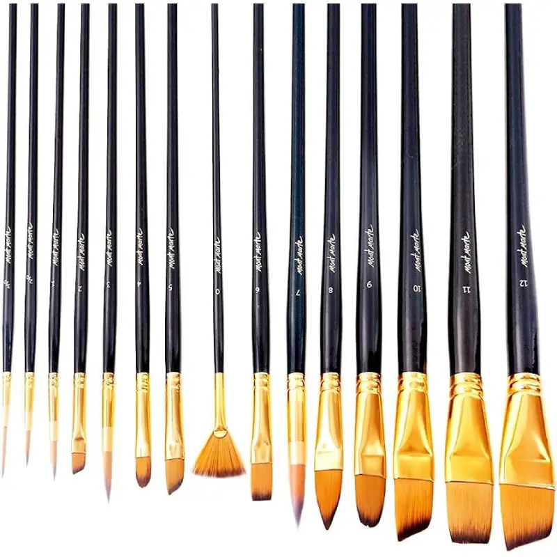 PAINT BRUSH ACRYLIC SET 12C