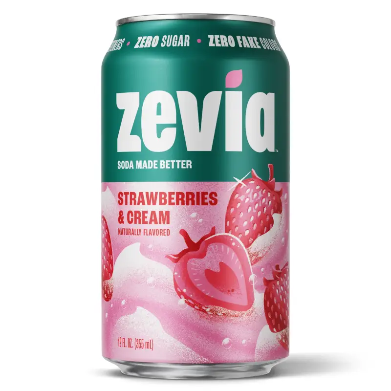 ZEVIA CREAM SODA ZERO SUGAR