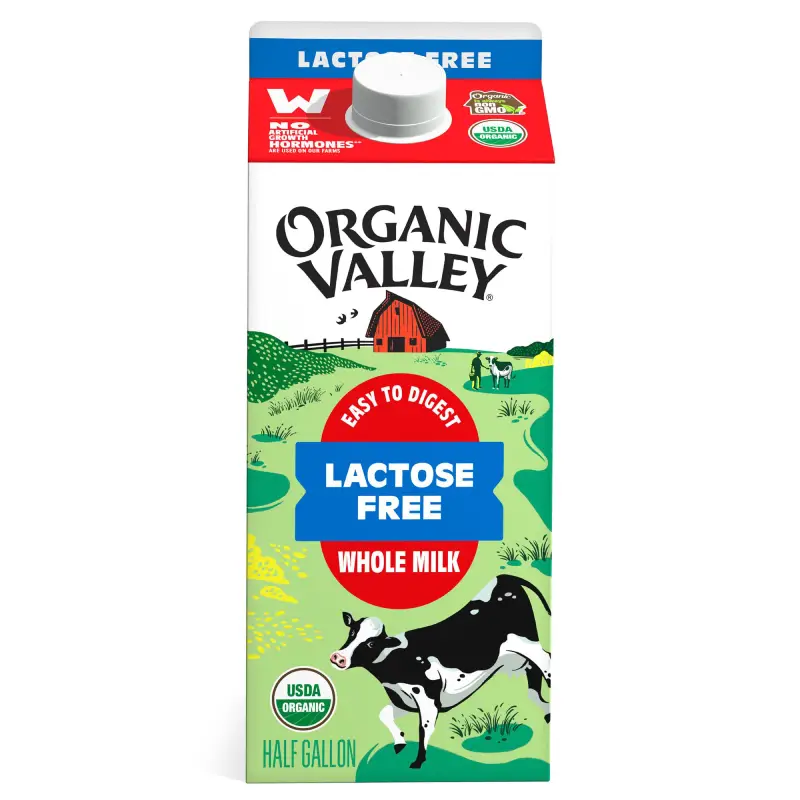 ORGANIC VALLEY LACTOSE FREE MILK 64 OZ