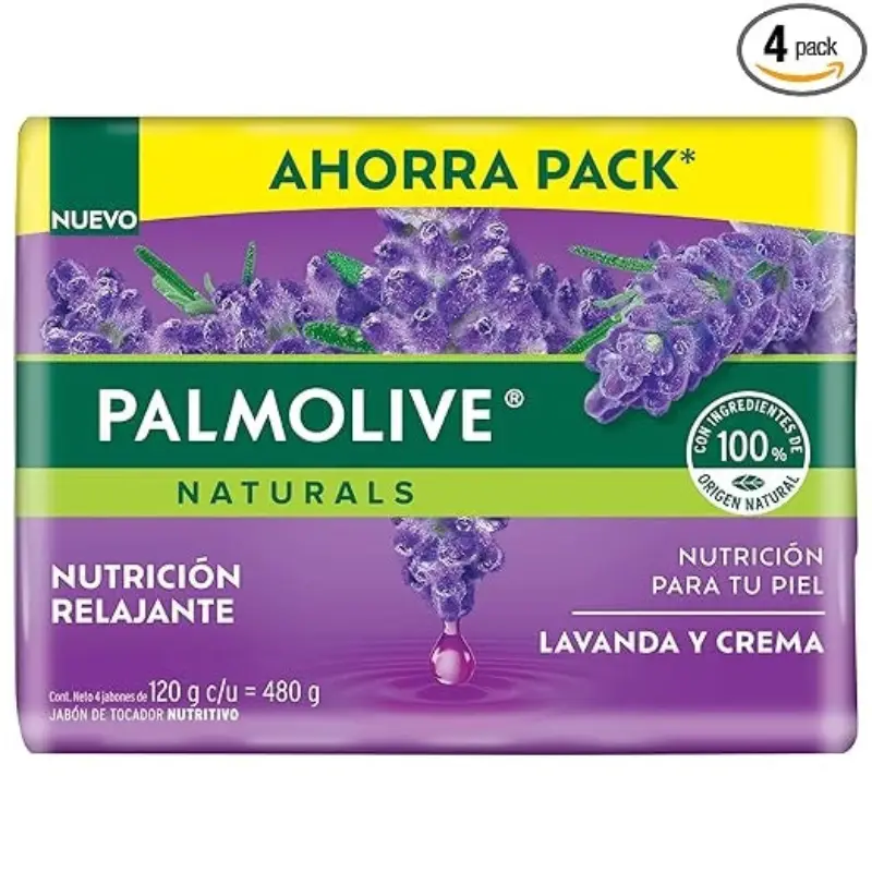PALMOLIVE NATURALS LAVANDA Y CREMA 120G